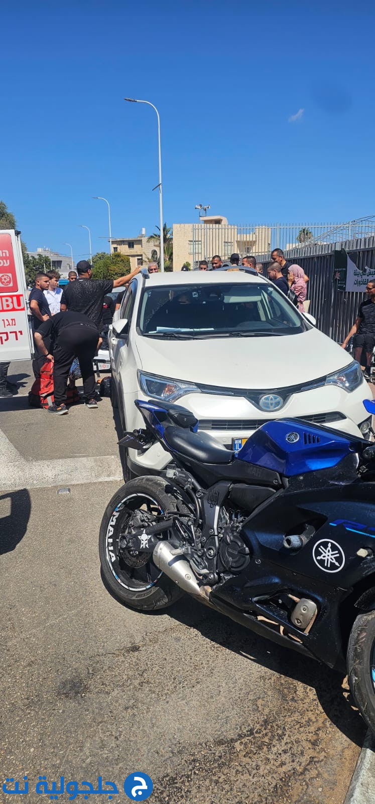 اصابة فتى بجراح بين طفيفة ومتوسطة بعد سقوطه عن كوركنيت في جلجولية 